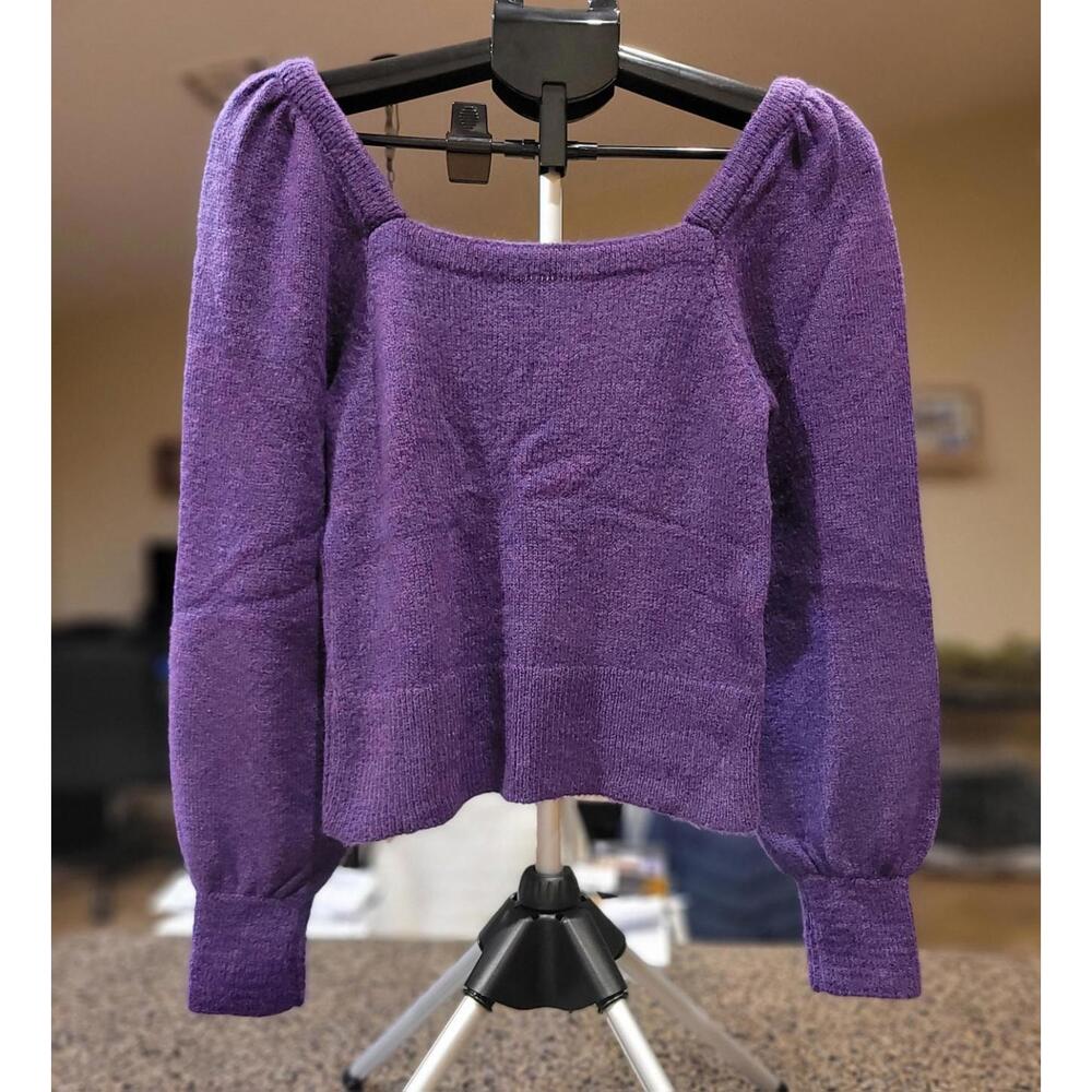 Anthropologie Women's Purple Sweater New W Tags Size Extra Small